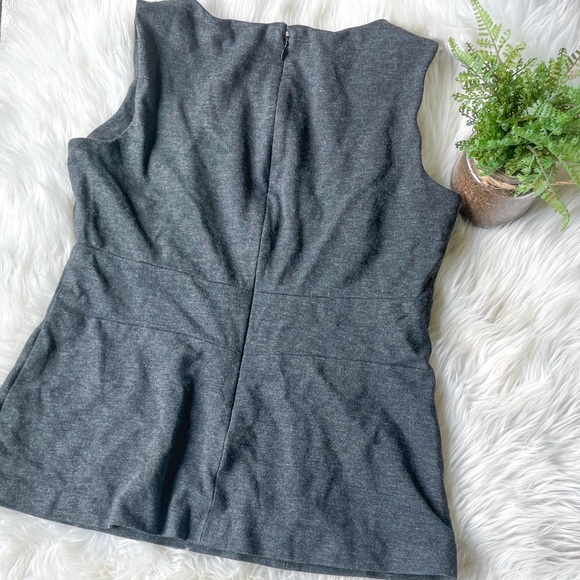 CAbi The Glitz Shell Rhinestone Top Charcoal Gray - Picture 3 of 4